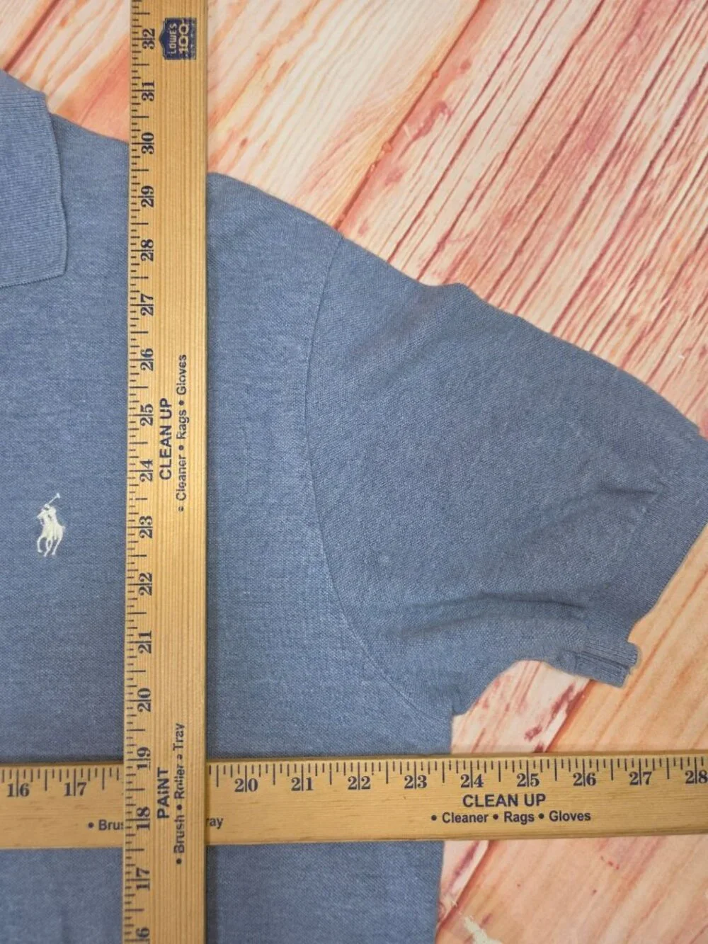 Polo Ralph Lauren Blue Short Sleeve Polo Large 100% Cotton Made In Bolivia